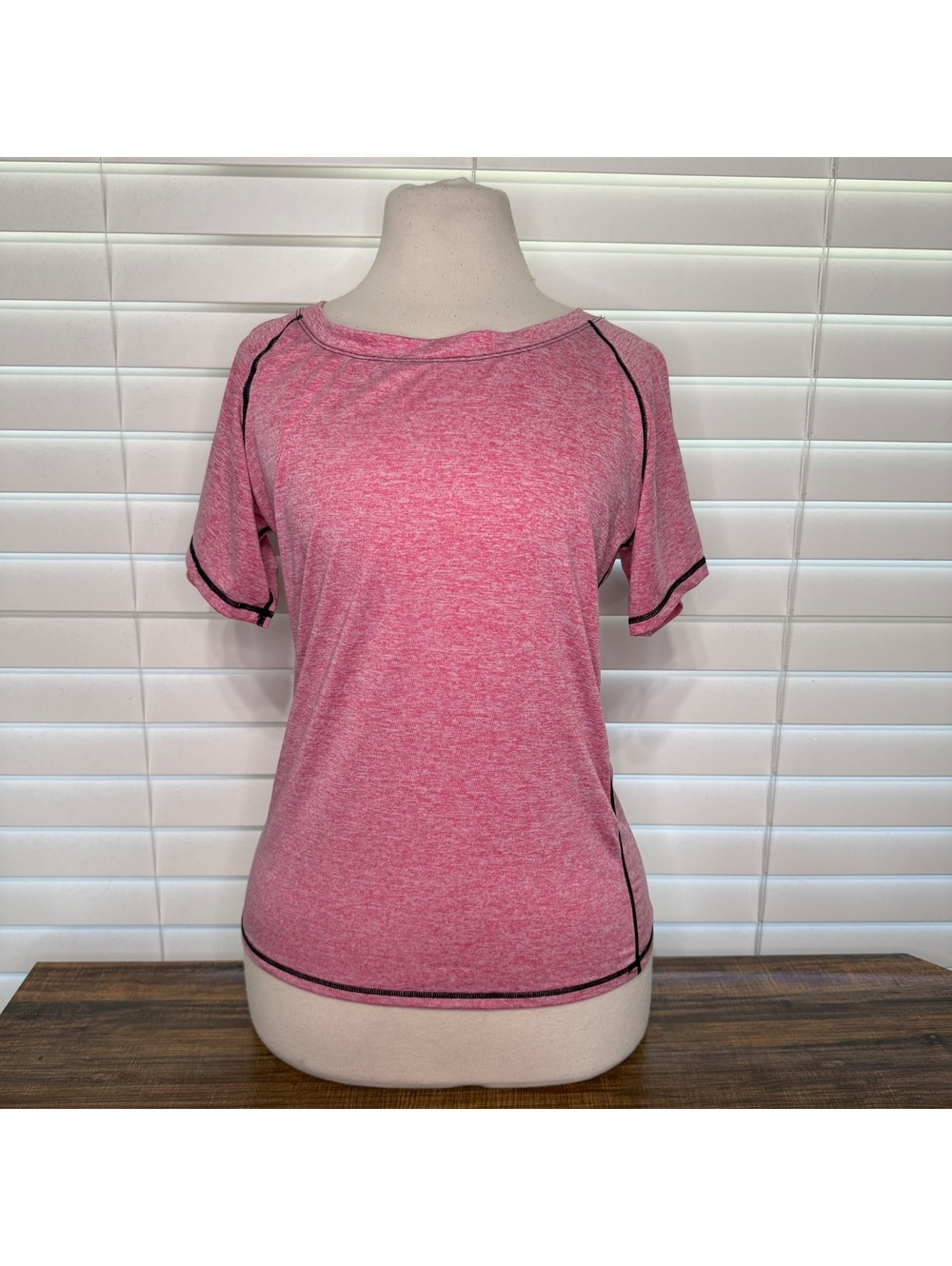 JULY'S SONG Women's Medium Pink Polyester Activewear T-Shirt